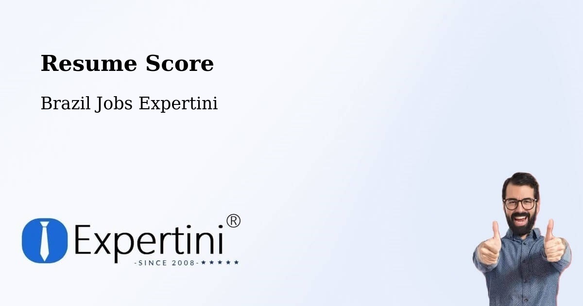 Resume Score & Job Description Match Tool – Goiás - Brazil Jobs Expertini