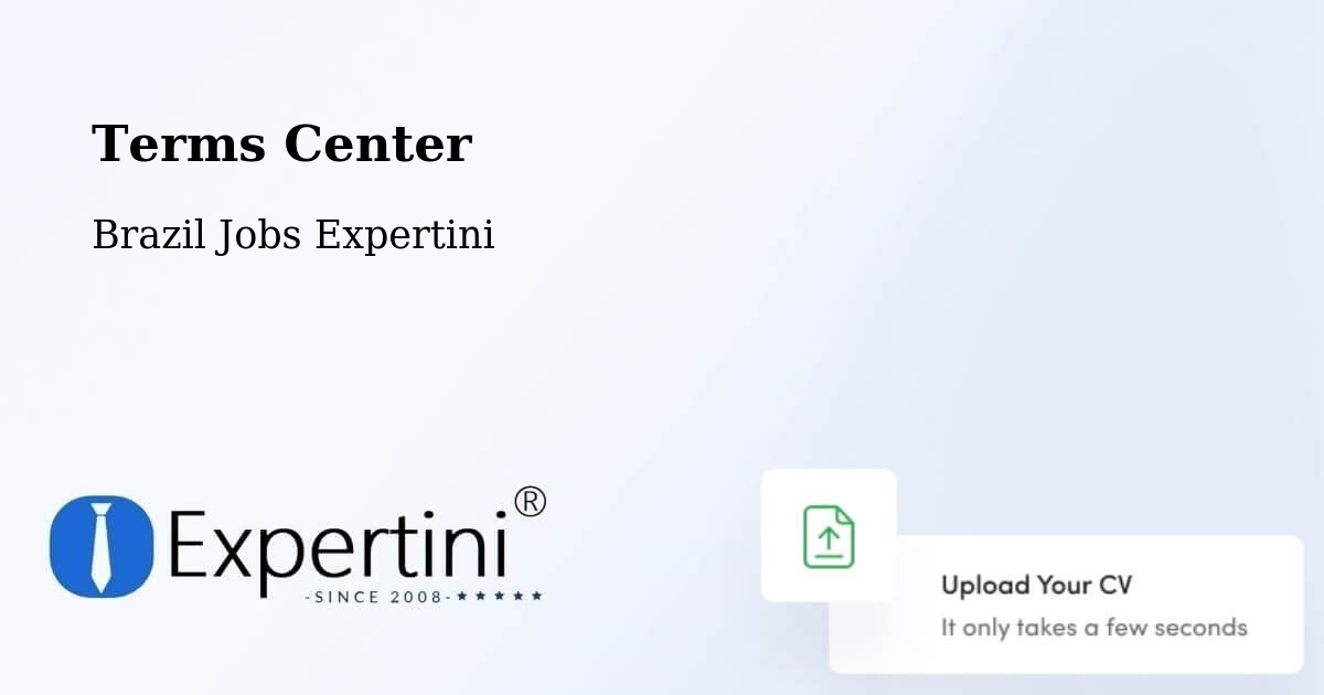 Terms of Service – Goiás - Brazil Jobs Expertini